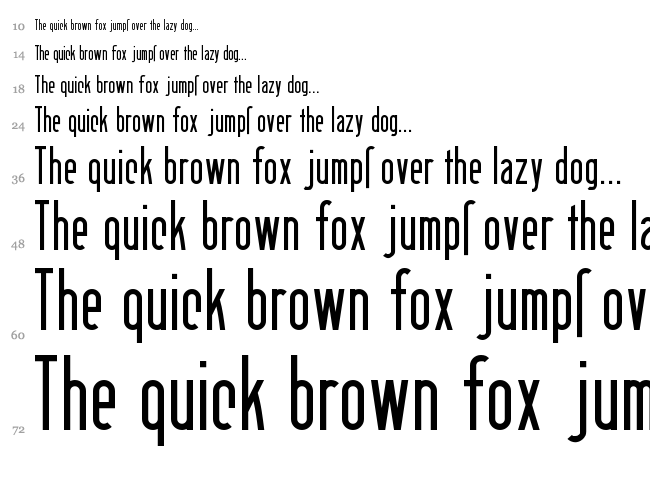 Berlin Email font waterfall